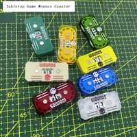 1pc/3pcs/5pcs Wounos Counter 41*20*9mm Tabletop Game Board Game Wound Tracker 00-99 Life Tracker Military Scene Random Color 1