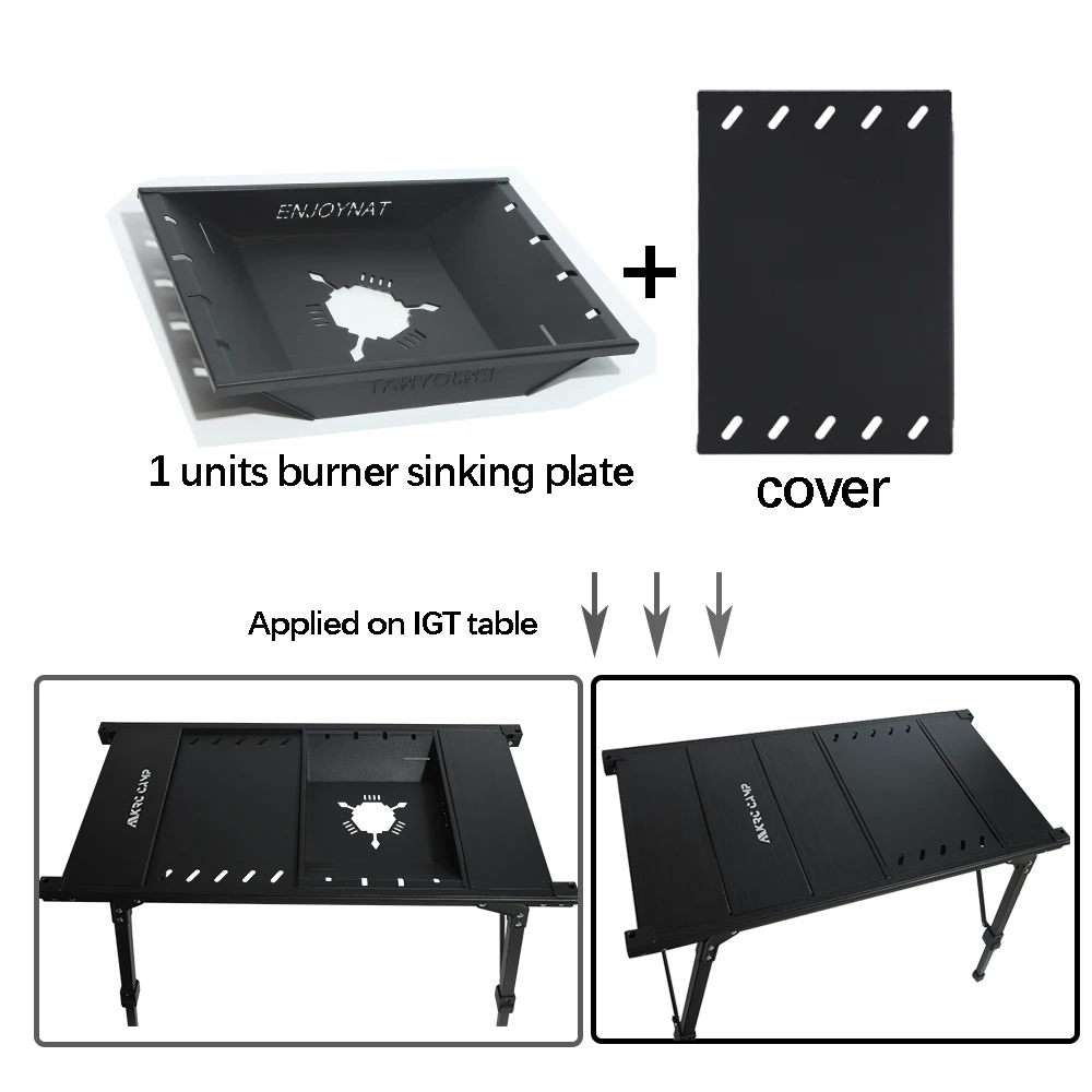 Camping IGT Table Board Outdoor Stove IGT Unit Board 1 Units Board Designed for Camping Burner IGT Table Accessories Stove Plate