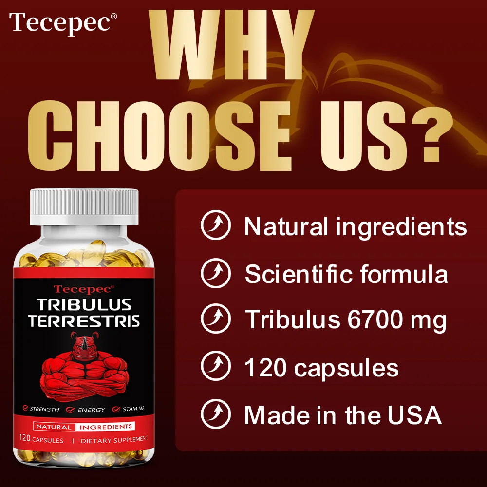 Tribulus Maca Extract Capsules For Men 6700 Mg Non-GMO