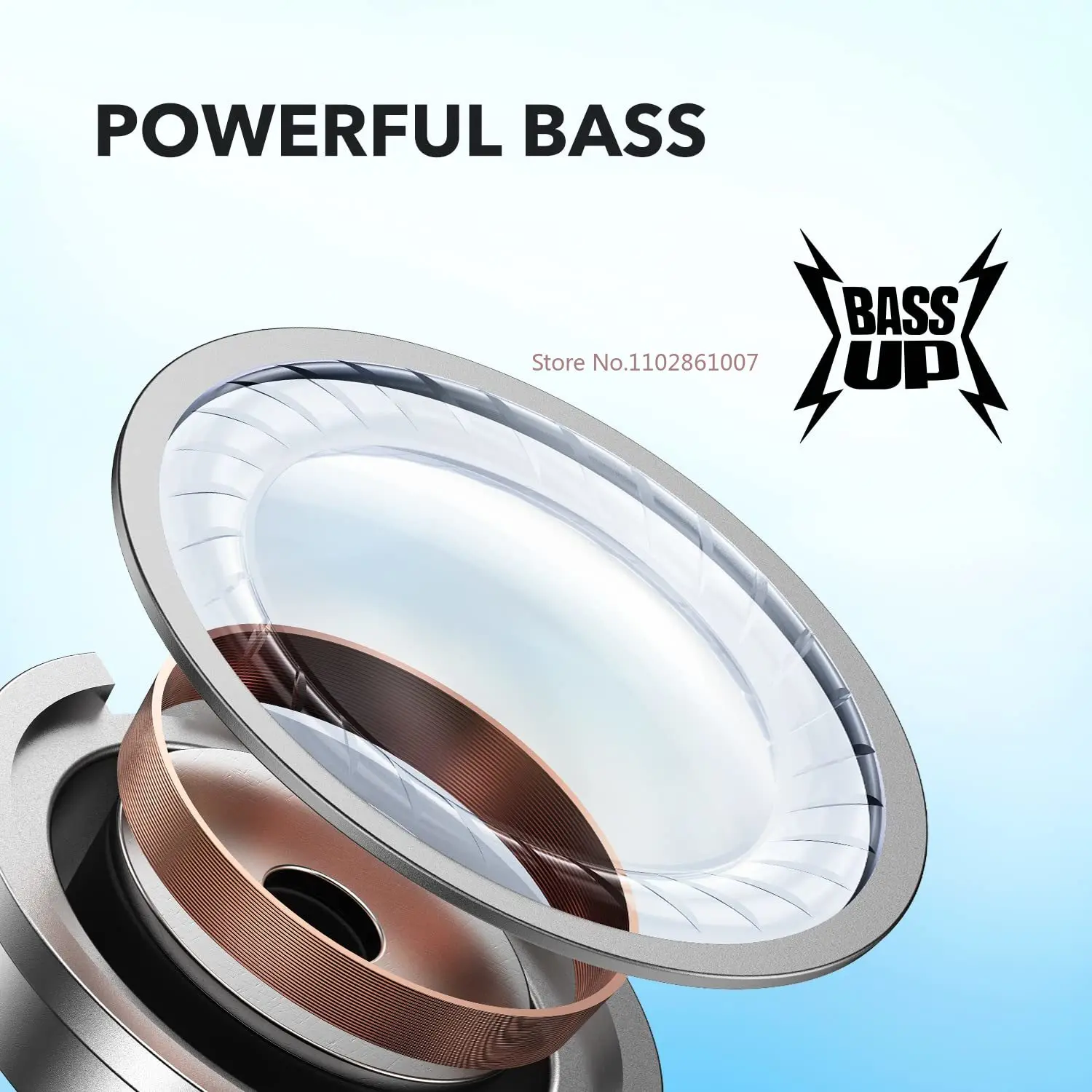 Anker Soundcore 트루 와이어리스 이어버드, 10mm 드라이버, 블루투스 5.3, 30HPlaytime, AI 클리어 통화용 마이크 2 개, 앱을 통한 지지대 EQ, P20i