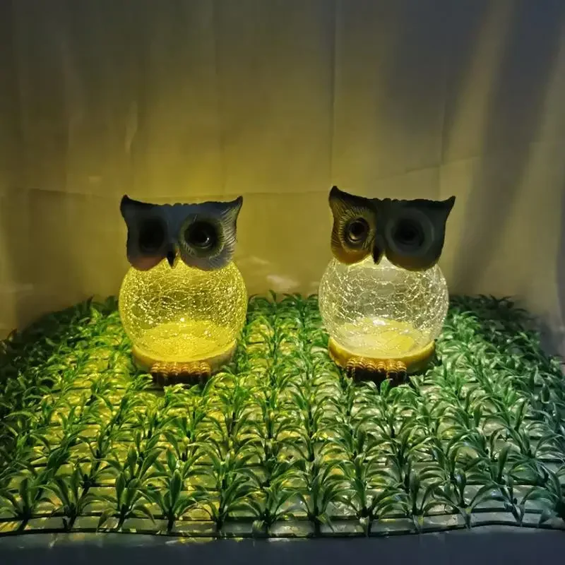 Description Picture 2 of itemLED Owl Shaped Solar Light Outdoor Porch Energy-Saving Low-maintenance Solar Light Indoor for Garden Evenly Iluminated garden
