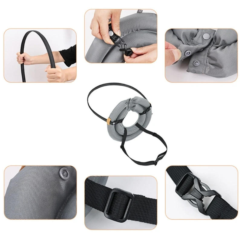 Pet Harness Collar Safety for Dog and Cats Enhancing Protections for Sight Impaired Animal Rings for Daily Walk