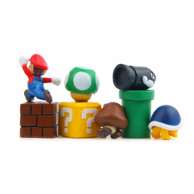 8pcs Super Mario Bros Figures Lot Jouet Mario Figure Toys Bullet Mushroom  Tortoise Creative Toys Model Action Figure - Action Figures - AliExpress