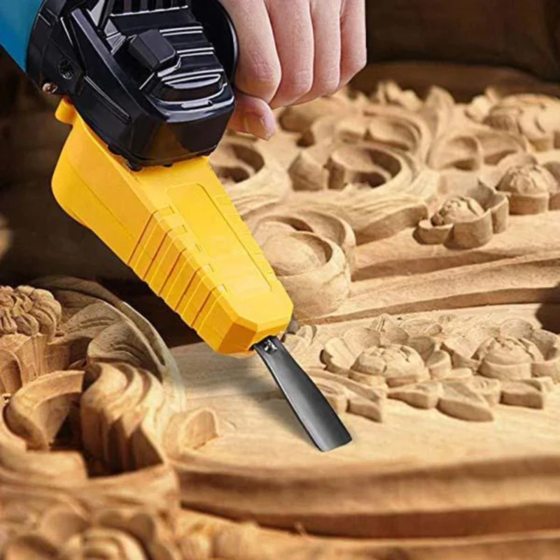 

Woodcarving Electric Woodworking Chisel M10 Adapter Set DIY Woodcut Carving Tool Angle Grinder Into Power Chisel Engraving Knife