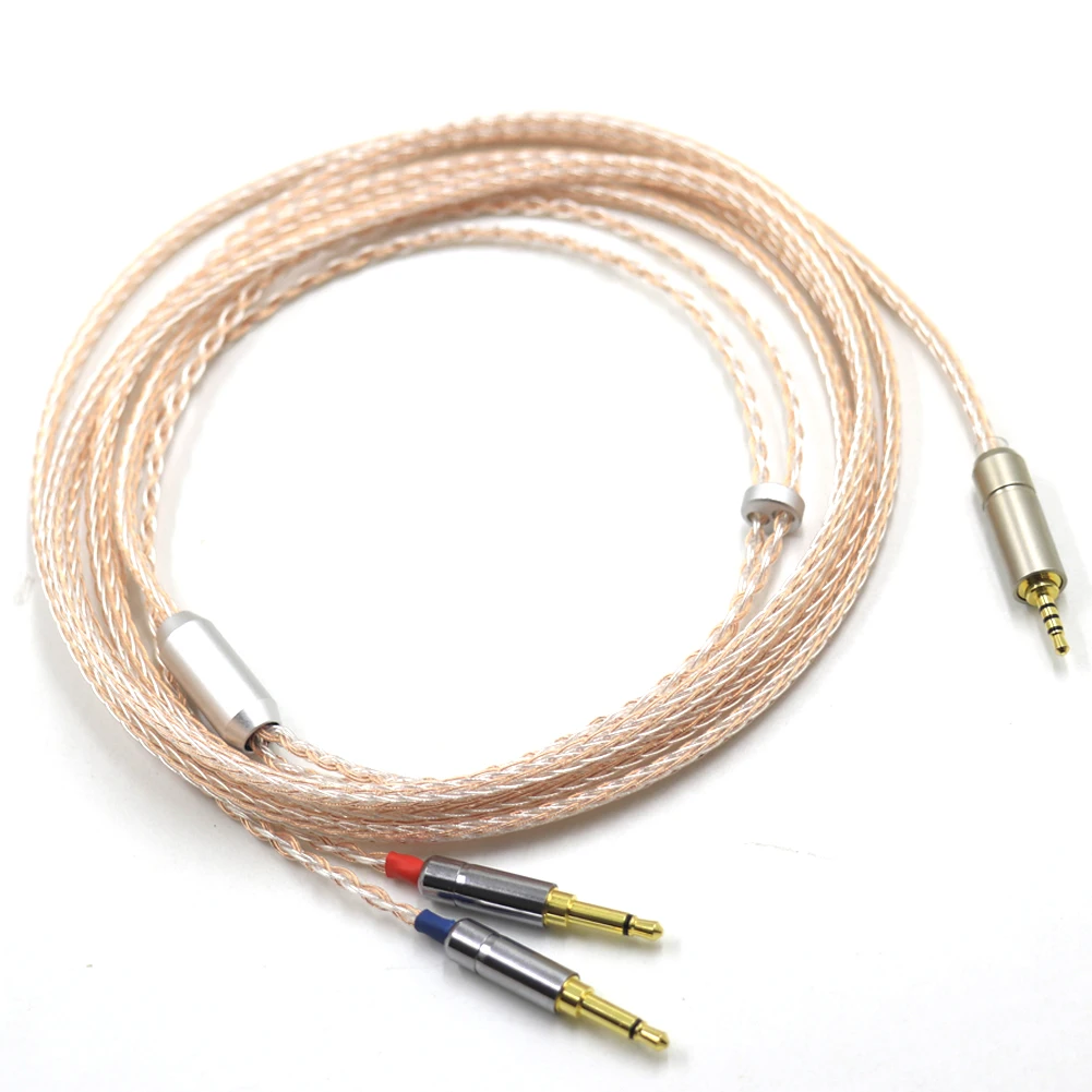 

16Core UPOCC Copper Silver Mixed Headphone Upgrade Cable for Sundara Aventho Focal Elegia t1 t5p MDR-Z he400s D7200 9200