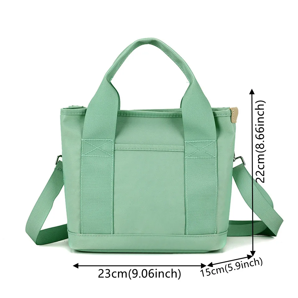 Women Shoulder Bag Casual Nylon Handbags Female Messenger Bag Tote Solid Color Lady Crossbody Bag
