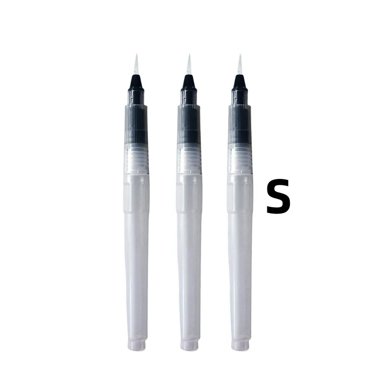 Fountain pen tip Flat head water soluble color lead water storage brush filled with nylon painting pen