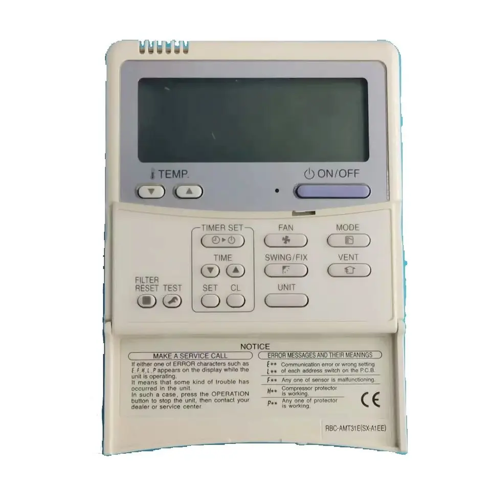 Air Conditioner Remote Controller, Model Number RBC-AMT31E(SX-A1EE