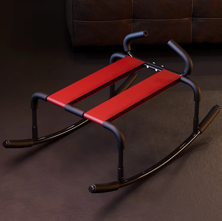 Elastic BDSM Sex Chair Adjustable Height Sex Bench Bouncing Mount Stool Weightless Position Bouncer Chair with Handrail