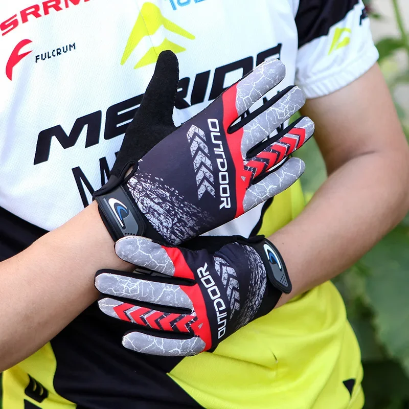 MTB Bike Bicycle Gloves Cycling Full Finger Glove Motorcycle Gloves Men Women Non-slip Sunscreen Breathable Touchscreen Outdoor 4
