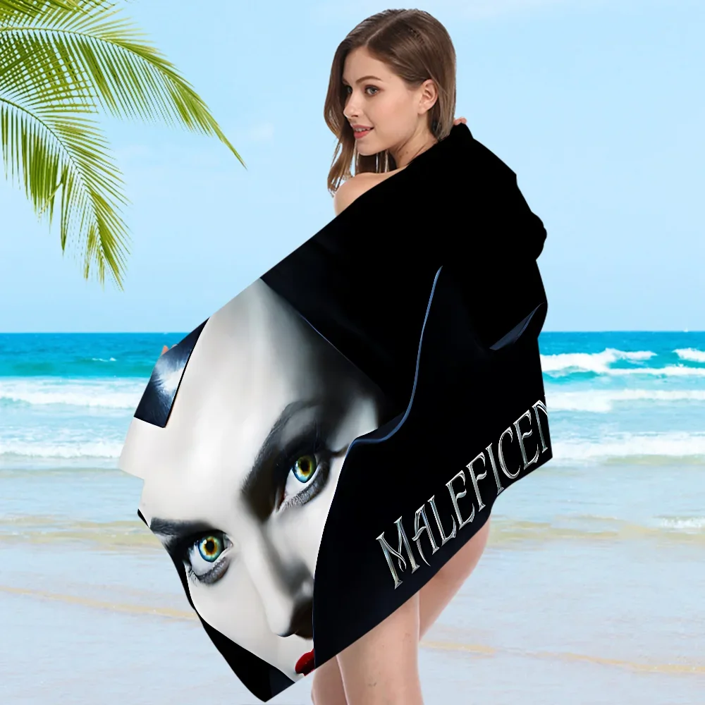 Amine M-Maleficent Microfiber Printed Beach Towel Mountain Climbing Yoga Beach Swimming Running Absorbent Soft Towel 5