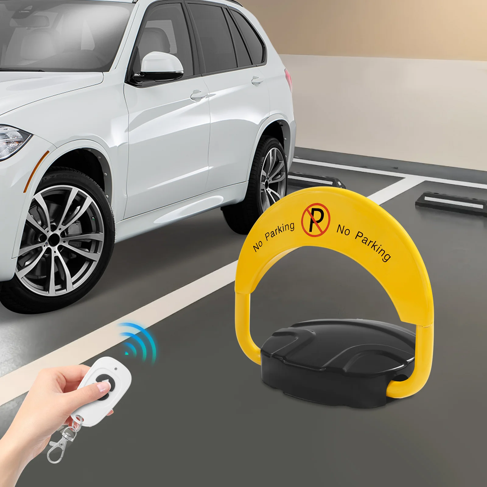 side view of parking lock