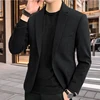 Winter woolen thick suit suit men's high-grade suit two-piece coat casual coat light familiar wind. 1