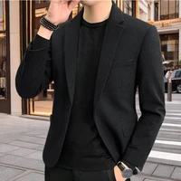 Winter woolen thick suit suit men's high-grade suit two-piece coat casual coat light familiar wind. 1