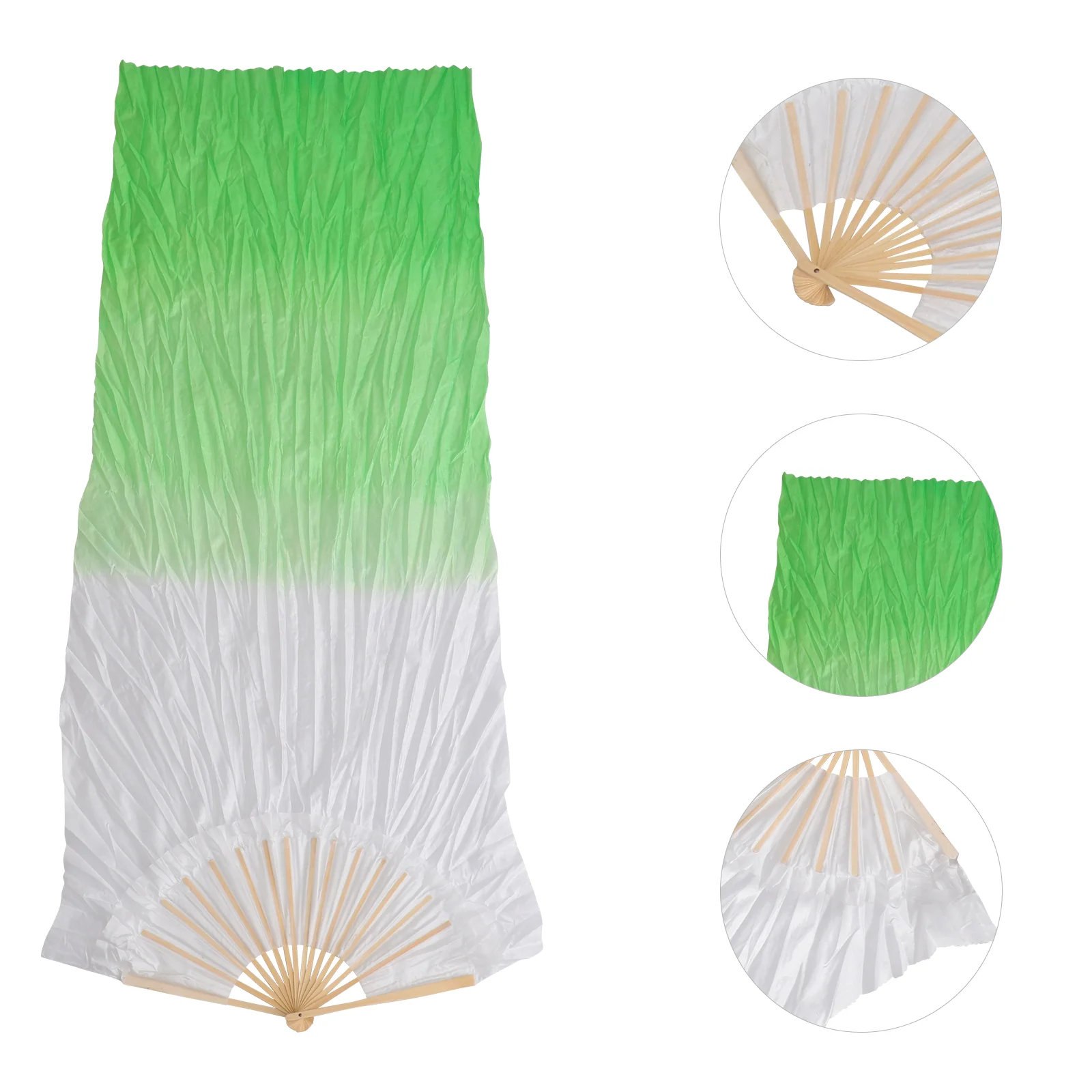 

18m Fan Veils Hand Made Fan Veils For Party Stage Performance Green