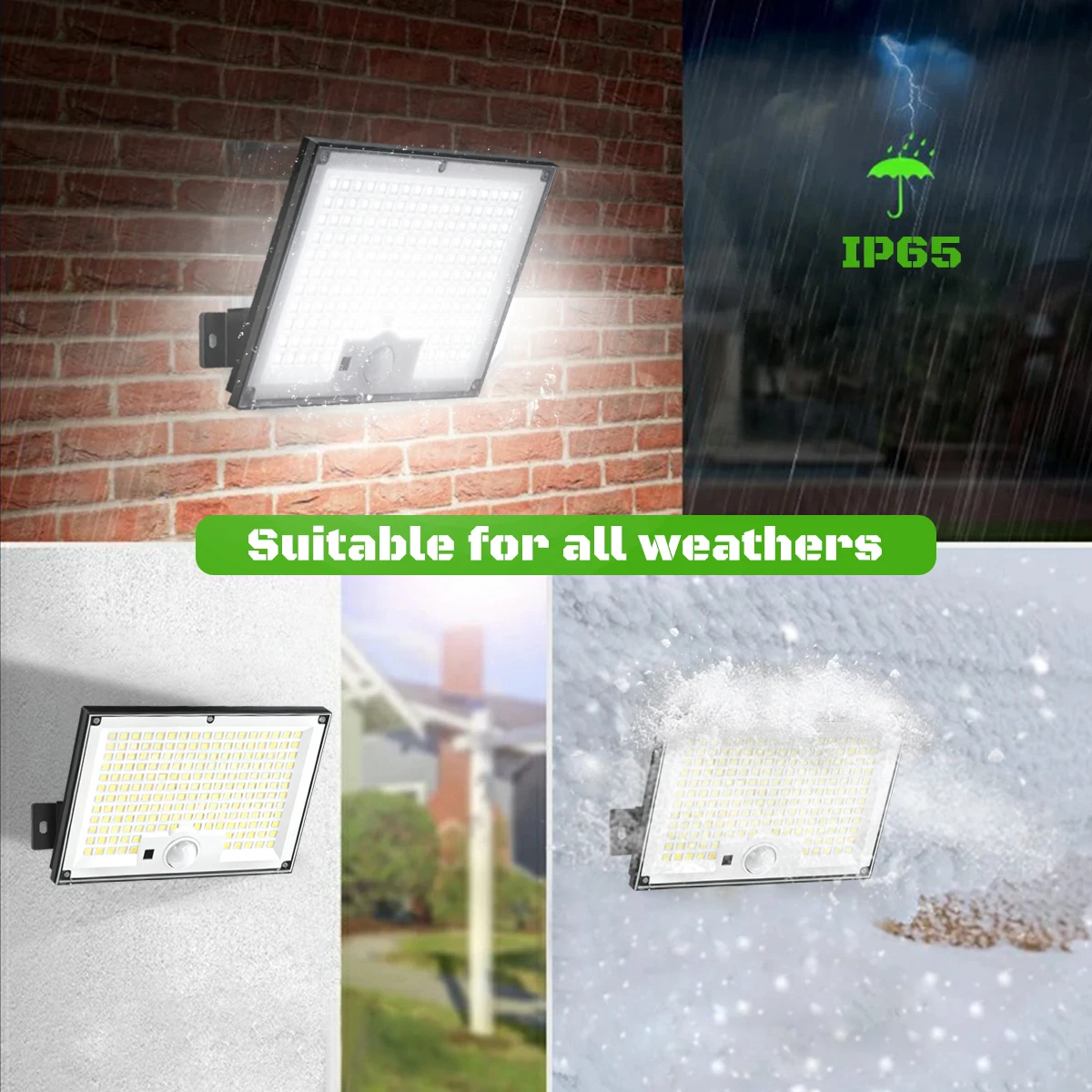 Enhanced Outdoor Solar Motion Sensor Lights with Remote Control - Waterproof and Adjustable Brightness