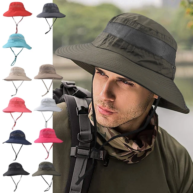 Mesh Breathable Sun Hat Sun Sunscreen Wide Brim Bucket Hat Waterproof  Foldable Lightweight Travel Hiking Folding Fisherman Hat - AliExpress