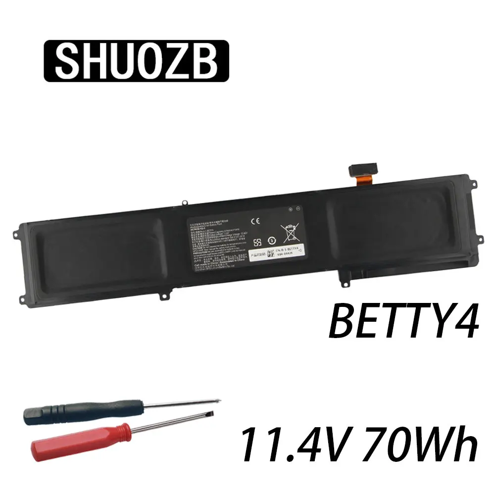 Shuozb Betty4 Batteria Del Computer Portatile Per Razer Lama 2016 14 "V2 Serie Rz09-0195 Rz09-0165 Rz09-01953E72 Rz09-01953E71 Rz09-01952E31
