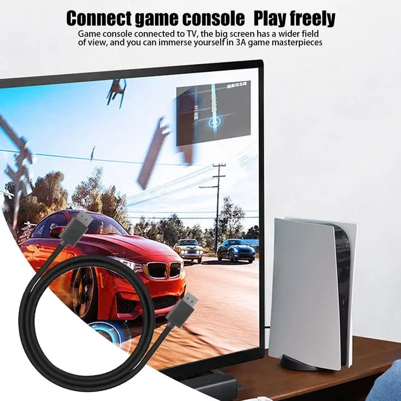 For PS5/PS4 Pro/XBox/Switch High Speed DisplayPort Cable 2K Display Port Cable For Game Monitor High Speed High Refresh Rate