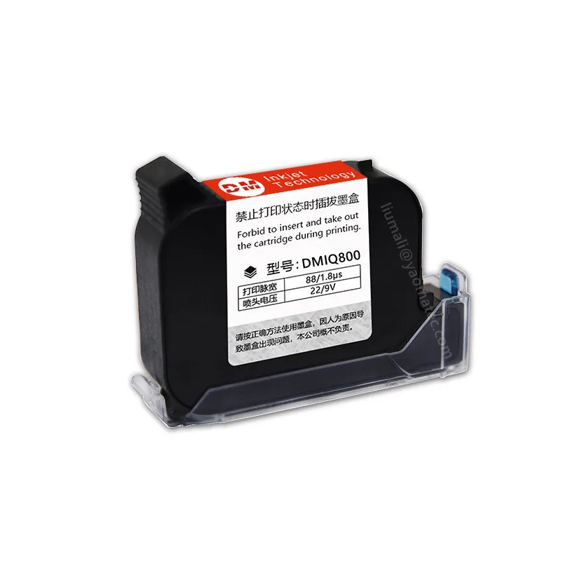 

DMIQ800 12.7mm Handheld thermal inkjet Printer Fast Dry Eco Solvent Ink Cartridge for Unencrypted handheld printer