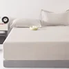 1 ultra deep pocket bed sheet, bedroom pure white matte bed sheet, soft and breathable bedding (suitable for 45-60cm mattresses) 1