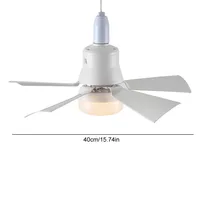 E27 Screw Head LED Fan Light Remote Control Three Color Dimming Detachable Fan Leaf for Kitchen Bedroom Smart Silent Use 85-265V 2