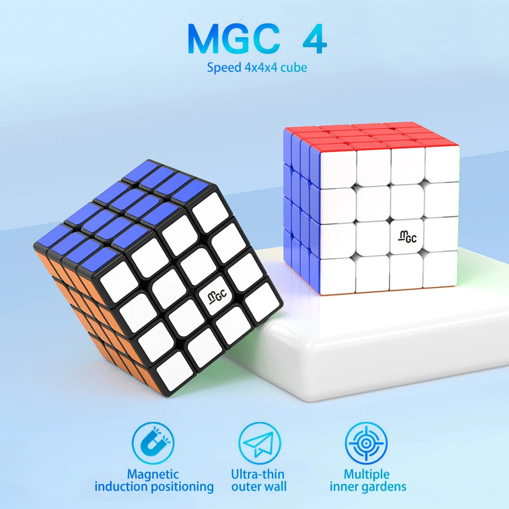 Stickerless Solid Color Shengshou GEM Speed 4x4x4 Revenge Magic Cube BAOSHI 