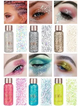 Heallor Eye Glitter Loose Sequins Cream Diamond Jewels Rhinestones Nail Hair Body Face Stickers Gel Art Makeup Decoration Party - Thumbnail 7