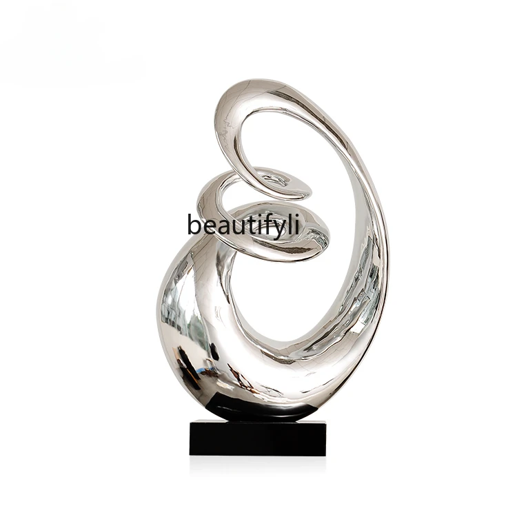 

Hotel Lobby Electroplating Decoration Desktop Hallway Lucky Abstract Artwork Home Living Room Decorations