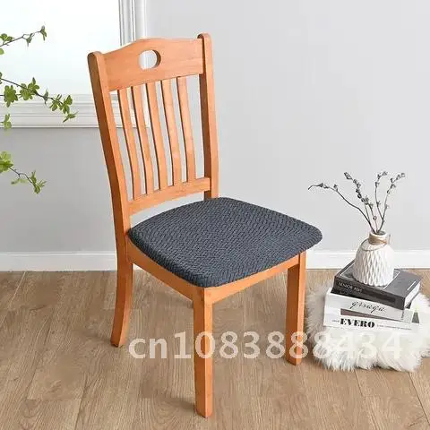 

Dining Room Office Home Round Chair Covers T-shaped Jacquard Cushion Cover Removable Washable Anti-dust Stretch Seat