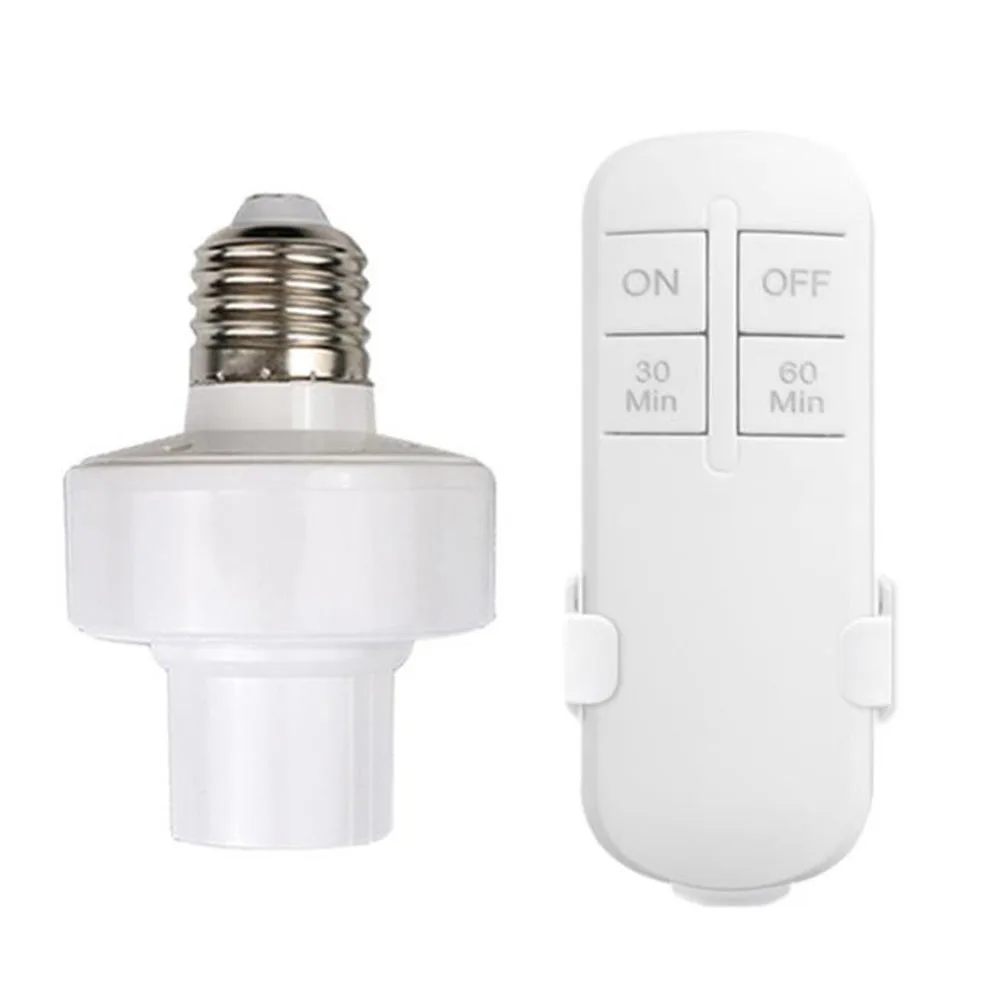 

Remote Controller E27 Holder Power Supplies Socket Switch 220V AAA Batteries ABS Accessories Bracket Bulb Base