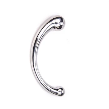 Double Ended Stainless Steel G Spot Wand Massage Stick Pure Metal Penis P-Spot Stimulator Anal Plug Dildo Sex Toy for Women Men 5