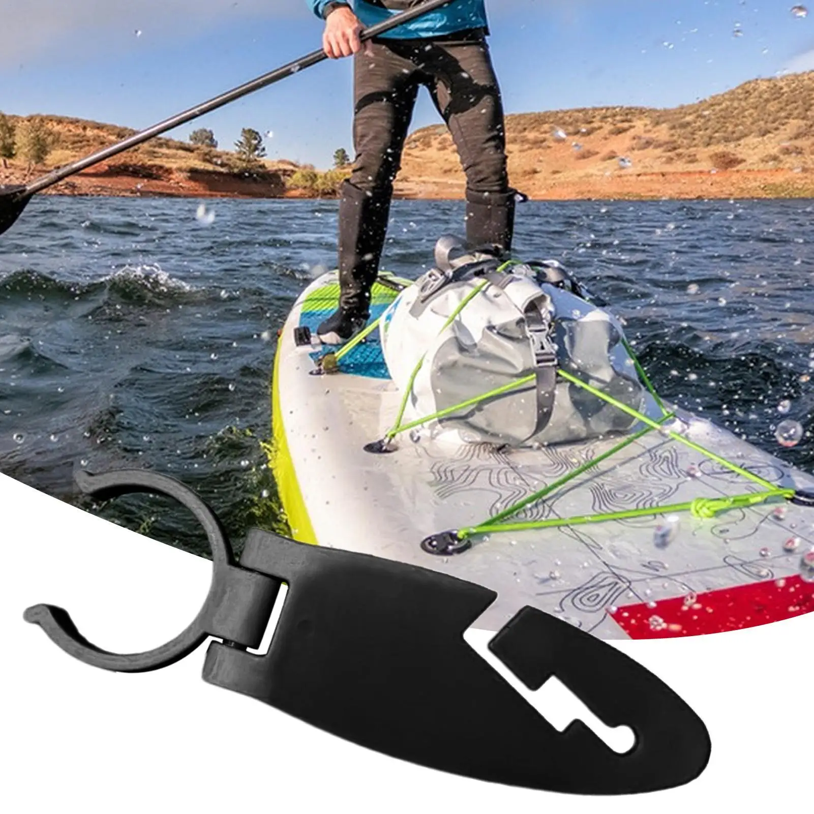 Double Padel Board Holder with Fixation Stand Up Paddle Board Accessories Quick Fixer for Board Kayak Water Soprts Equipment
