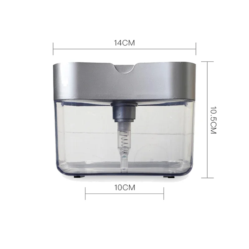 Automatic Liquid Soap Dispensers Soap Box Sponge Kitchen Dishwasher Manual Press Detergent Container Organizer Kitchen Gadgets soap dispenser