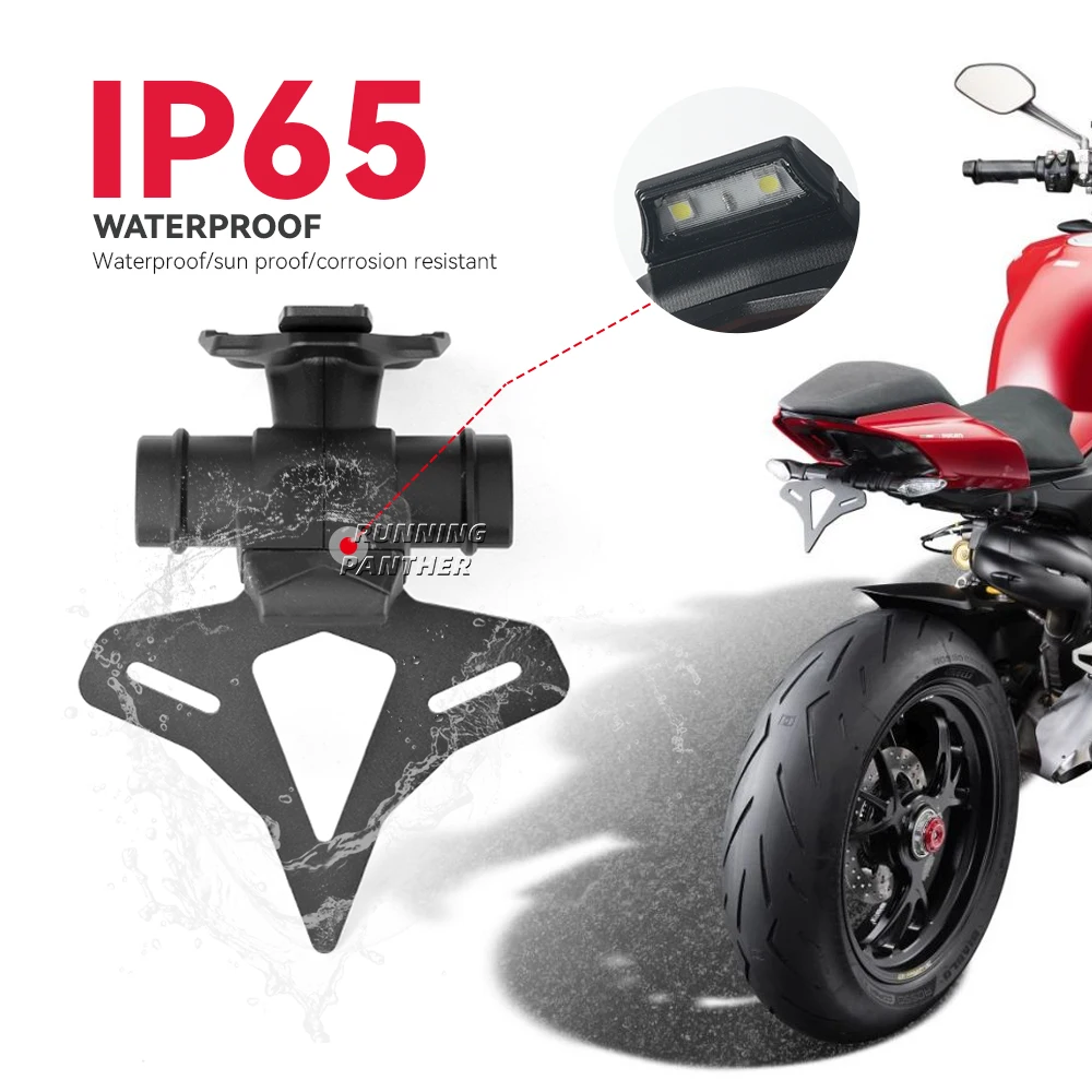 오토바이 후면 쇼트 테일 주식 번호판 거치대 테일스톡 프레임 브래킷, Ducati Streetfighter V2 2022- & V4 S V4S 2020-