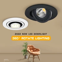 [DBF]High Quality Epistar LED COB Recessed Downlight Dimmable 5W 7W 10W Angle Adjustable Ceiling Spot Lamp Home Decor 110V/220V 6