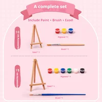 1Set DIY Graffiti Pigment Set Acrylic Paint with Brush Coloring Book Suit DIY Handmade Oil Painting Art Crafts Painting Tool 6