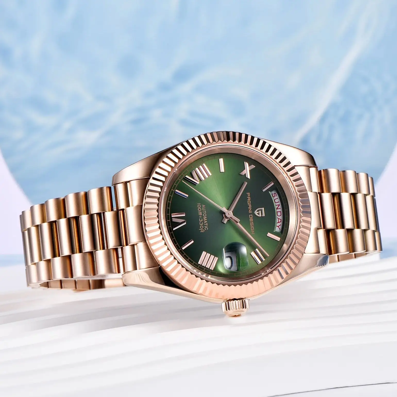 PAGANI DESIGN Rose Gold DD40 Luxury Automatic Watch For Men