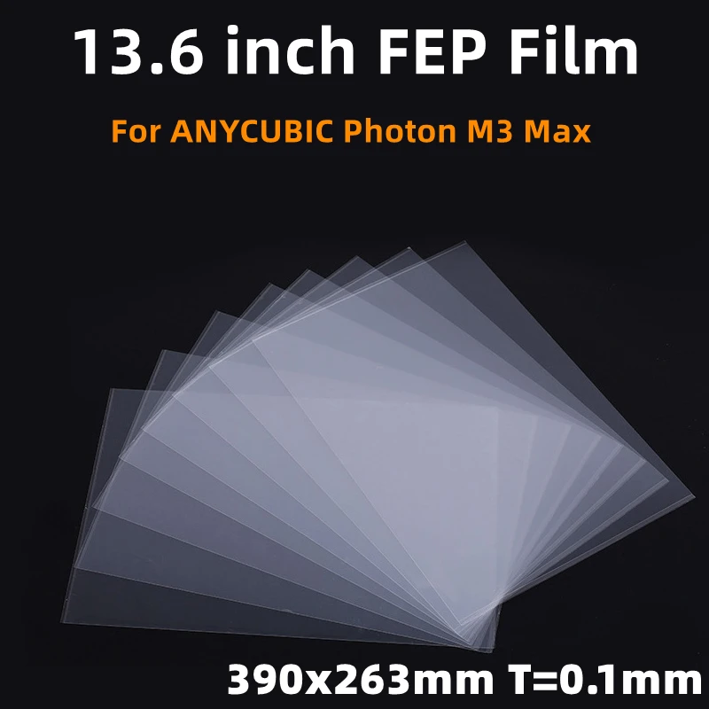 5pcs 13,6 inch fep film 390*263*0,1mm für jedes kubische photon m3 max / M7 Max elegoo jupiter 3d drucker teile zubehör lcd sla – Detail 1