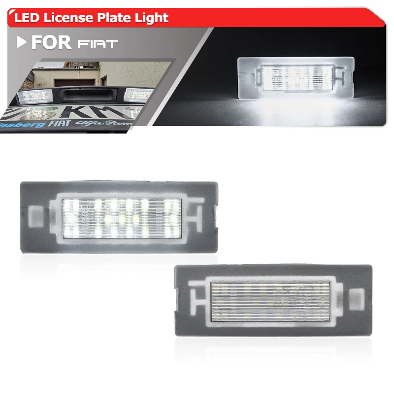 2X Per Fiat Panda Typ 169 2003-2012 312/319 2012 + Luci Targa A Led Senza Errori Lampada Tag Parcheggio Coda Oem #71734797