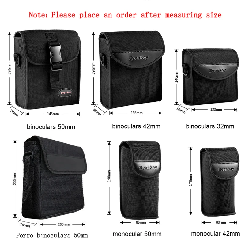 Eyeskey 32/42/50mm Binoculars Bag Portable Camera Case Bag Waterproof High Quality Bag Shoulder/Messenger Bags Binocular Strap 2
