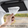 Car Tissue Box Car Sun Visor Tissue Box Interior Holder Auto Interior Storage Universal Car Accessories 2