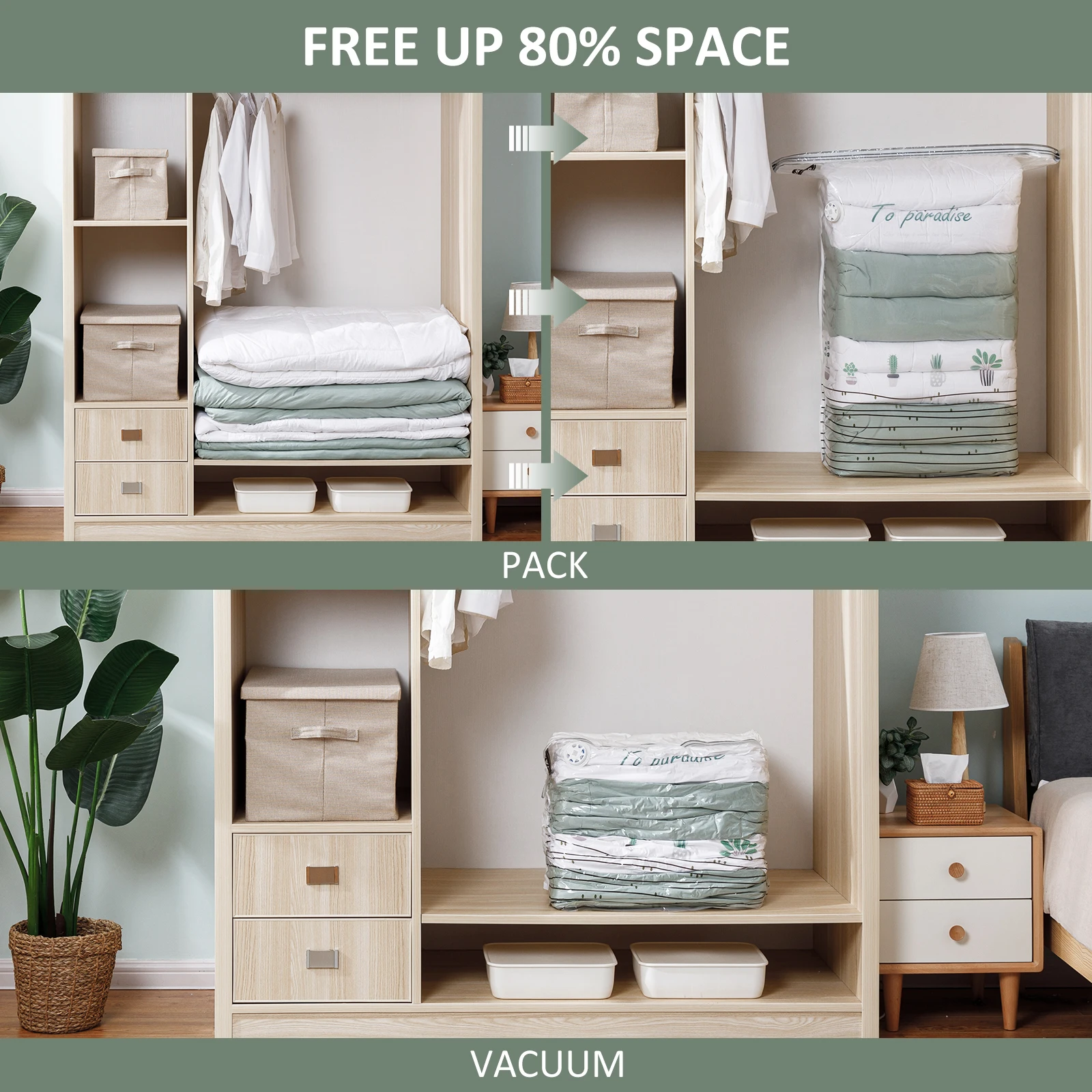 TAILI Cubic Vacuum Bags Large 6