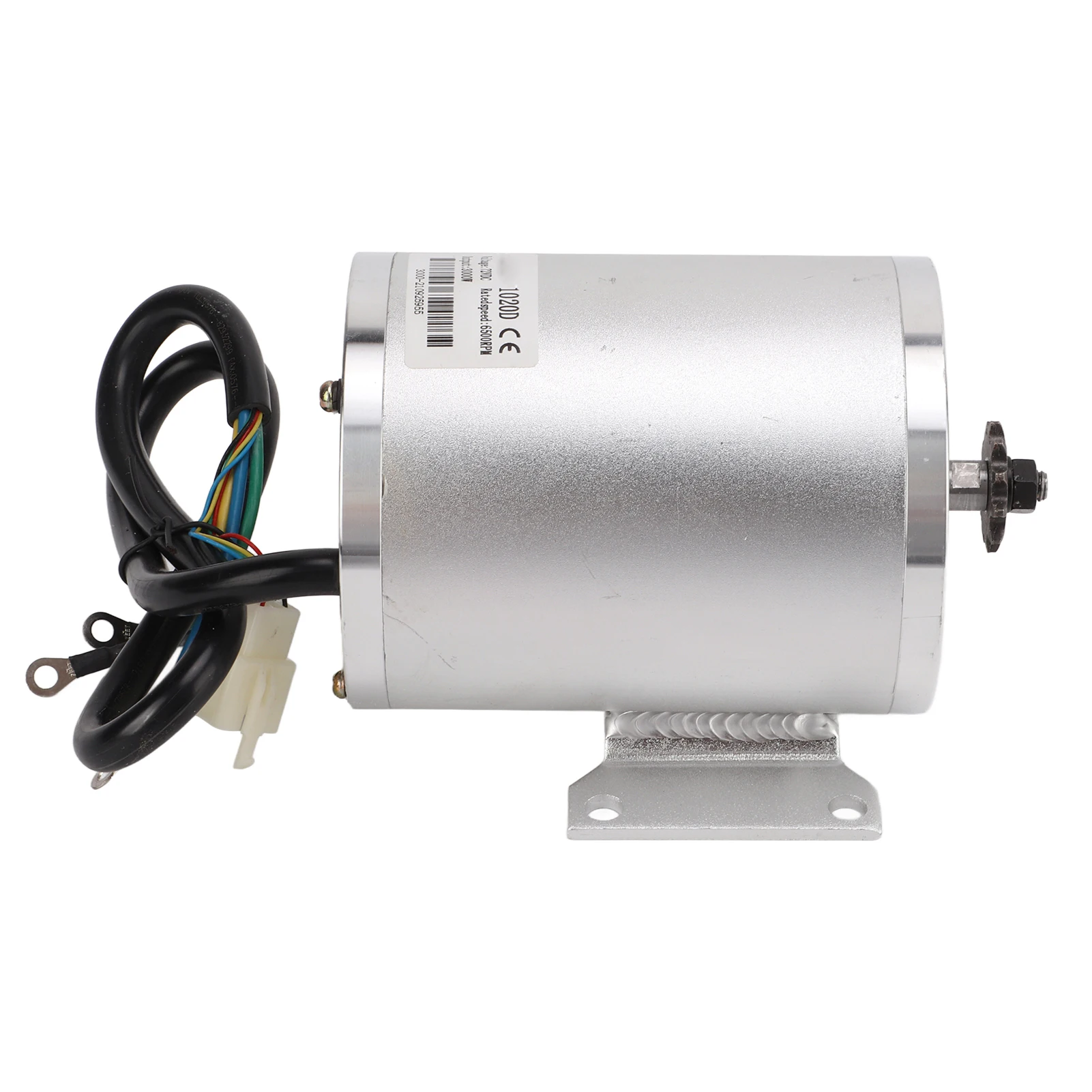 72V Electric Brushless DC Motor 3000W BLDC Motor with 11 Teeth Sprocket for Electric Scooter Bike Go Kart