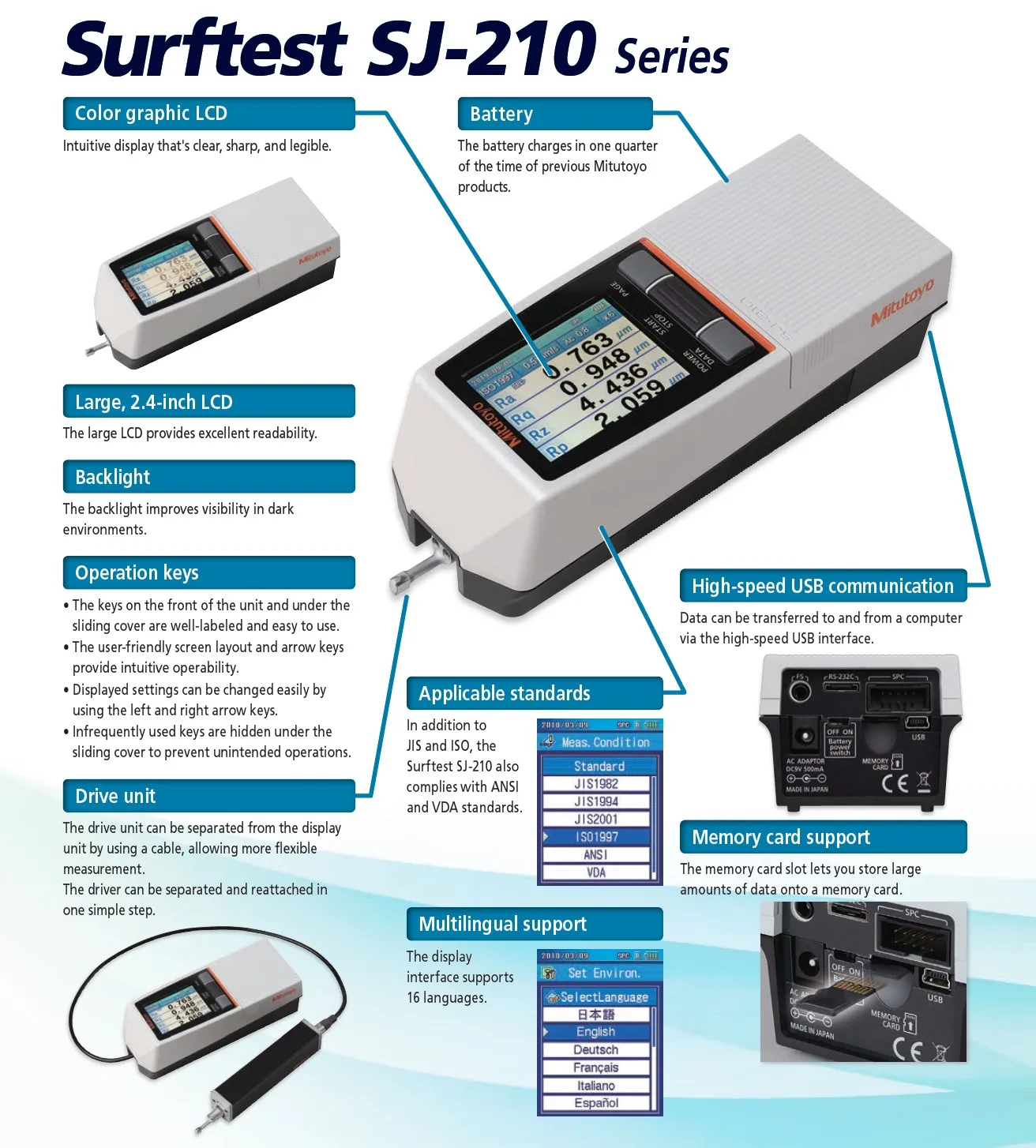 Mitutoyo Surface Roughness Tester Sj210 Range Online Codes www