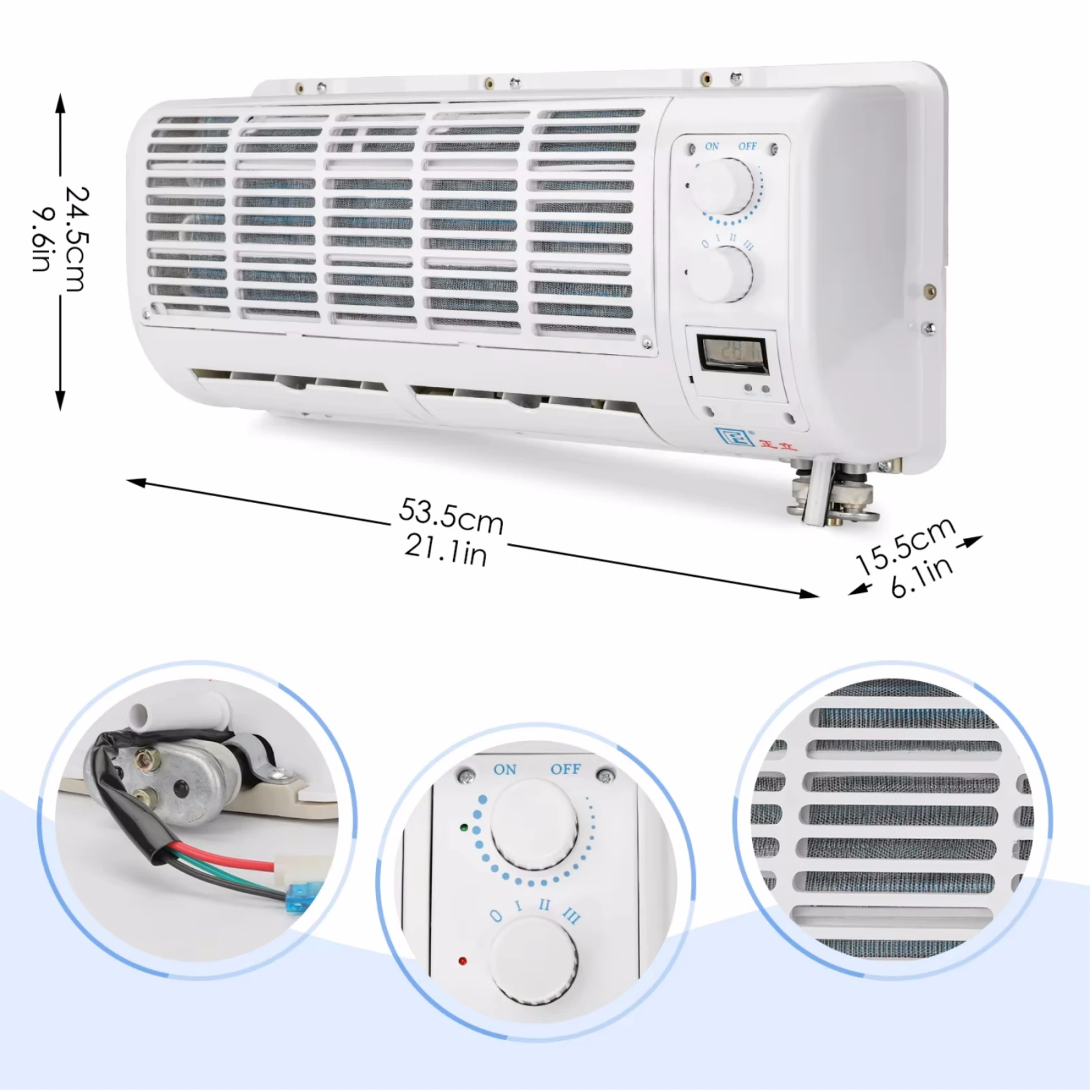 RV65F 12V/24V car air conditioner 508 compressor kit, for hanging truck harvester excavator agricultural vehicle AC accessories