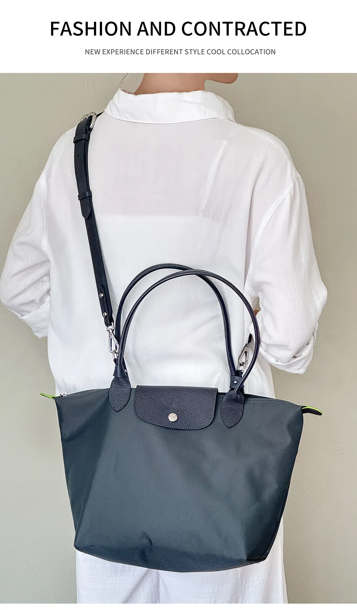 Leather Bag Shoulder Strap For Longchamp M Durable Gift Bag Modification Without Punching Strap Bag Accessories