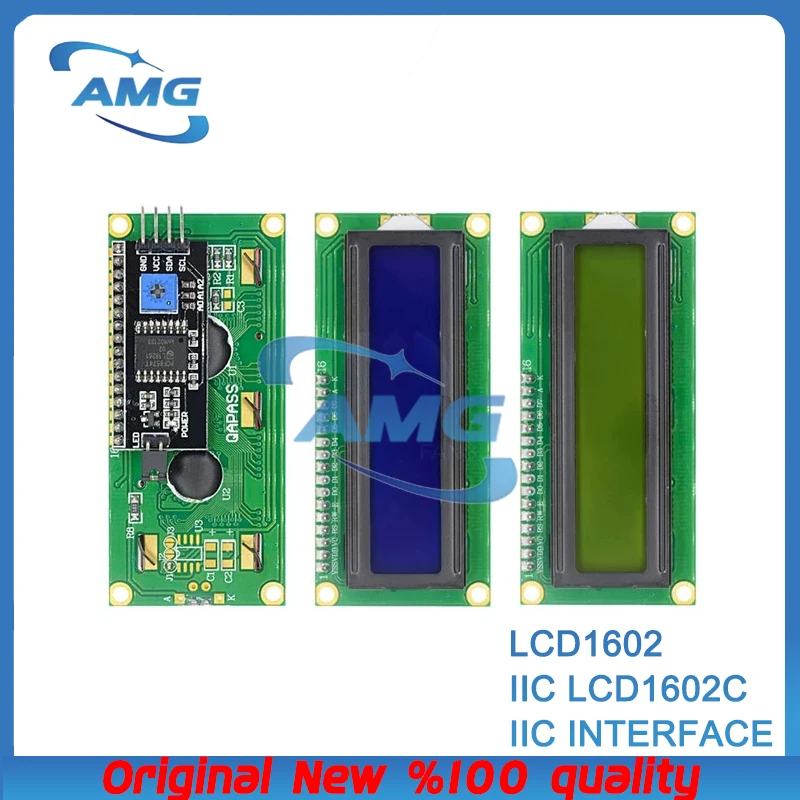 lcd1602-i2c-lcd-display-module-16x2-karakter-lcd-pcf-85... 1PCS LCD1602 1602 LCD module Blue/Yellow Green screen 16x2 character ...