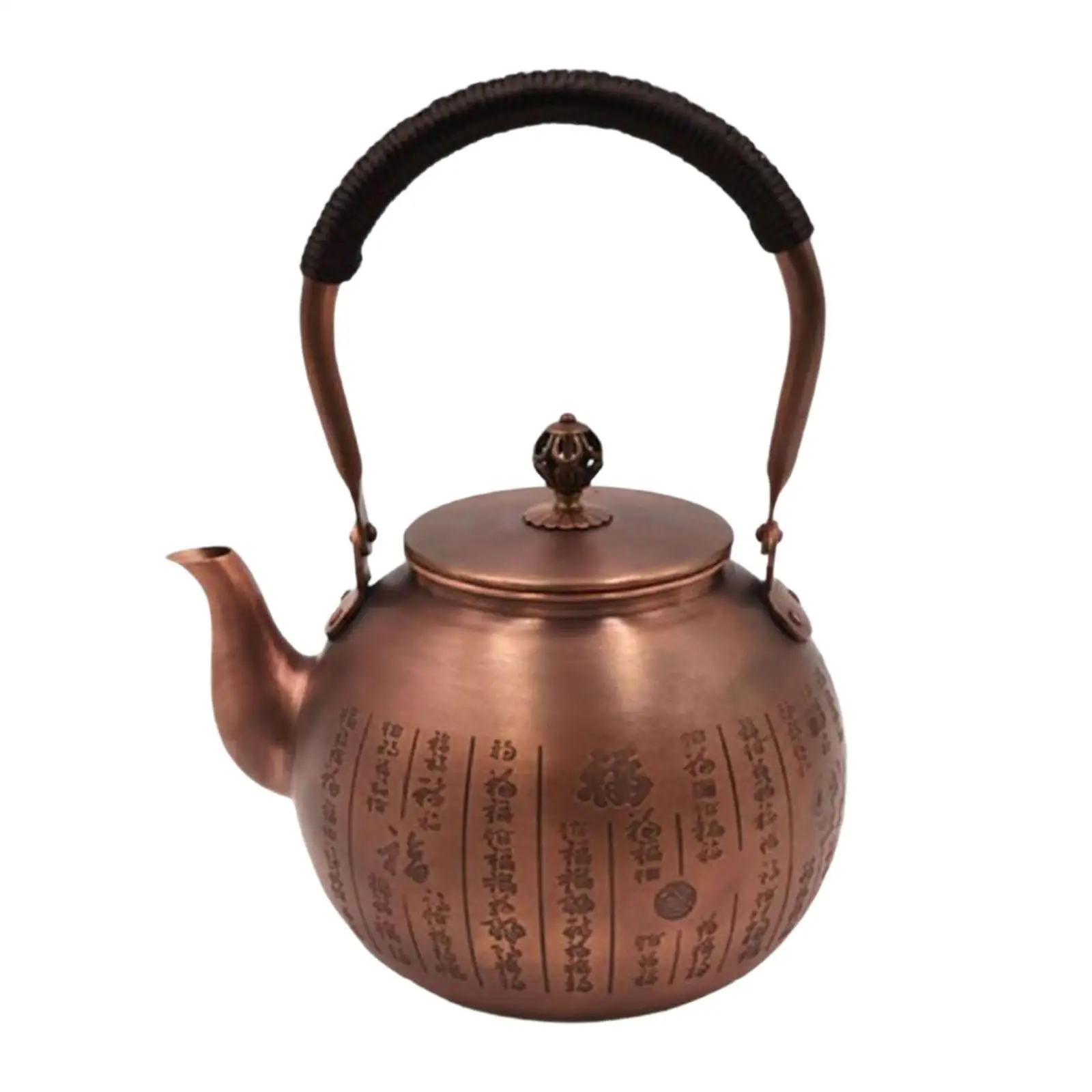 Handmade Copper Kettle Tea Infuser Tea Maker Chinese Traditional Teapot Kung Fu Kettle for Hotel Outdoor Restaurant Kitchen Home