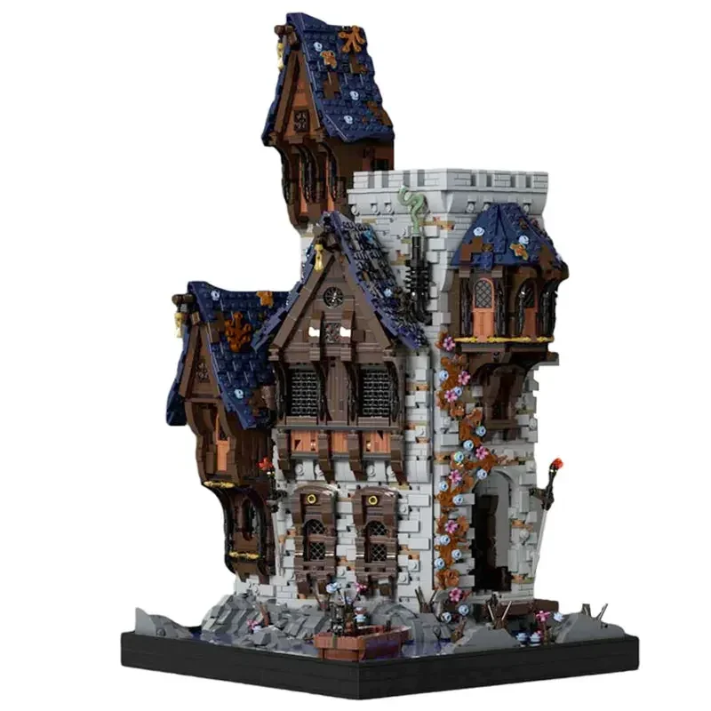 

Модель замка MOC 5345 шт., средневековая архитектура, строительные блоки, Серии Street View, строительные блоки MOC-89142, игрушки, подарки